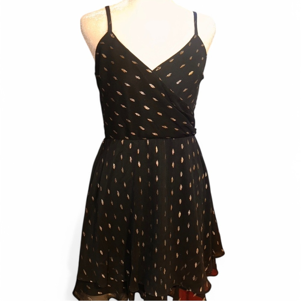 Elegant Black and Silver Women's Dress